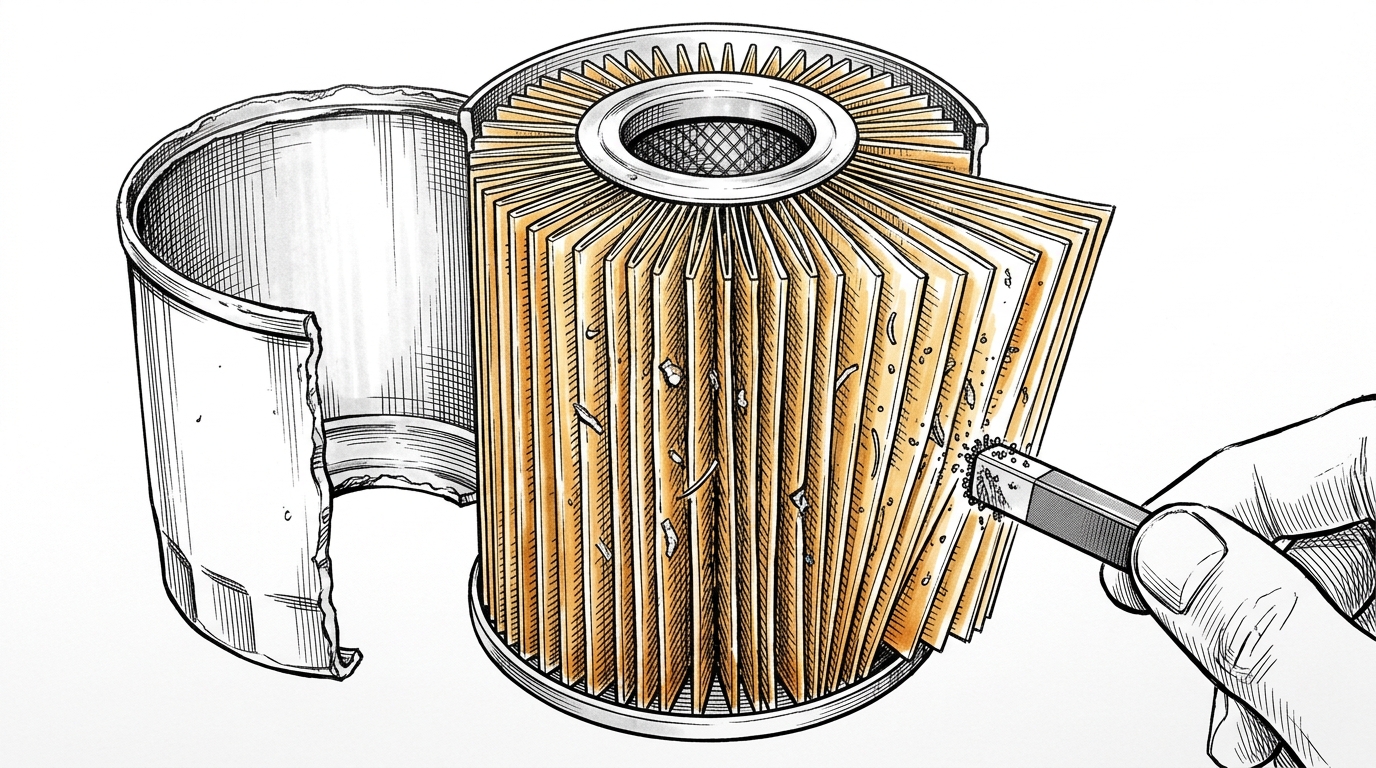A quarter teaspoon is a lot: reading the pleats after an oil change