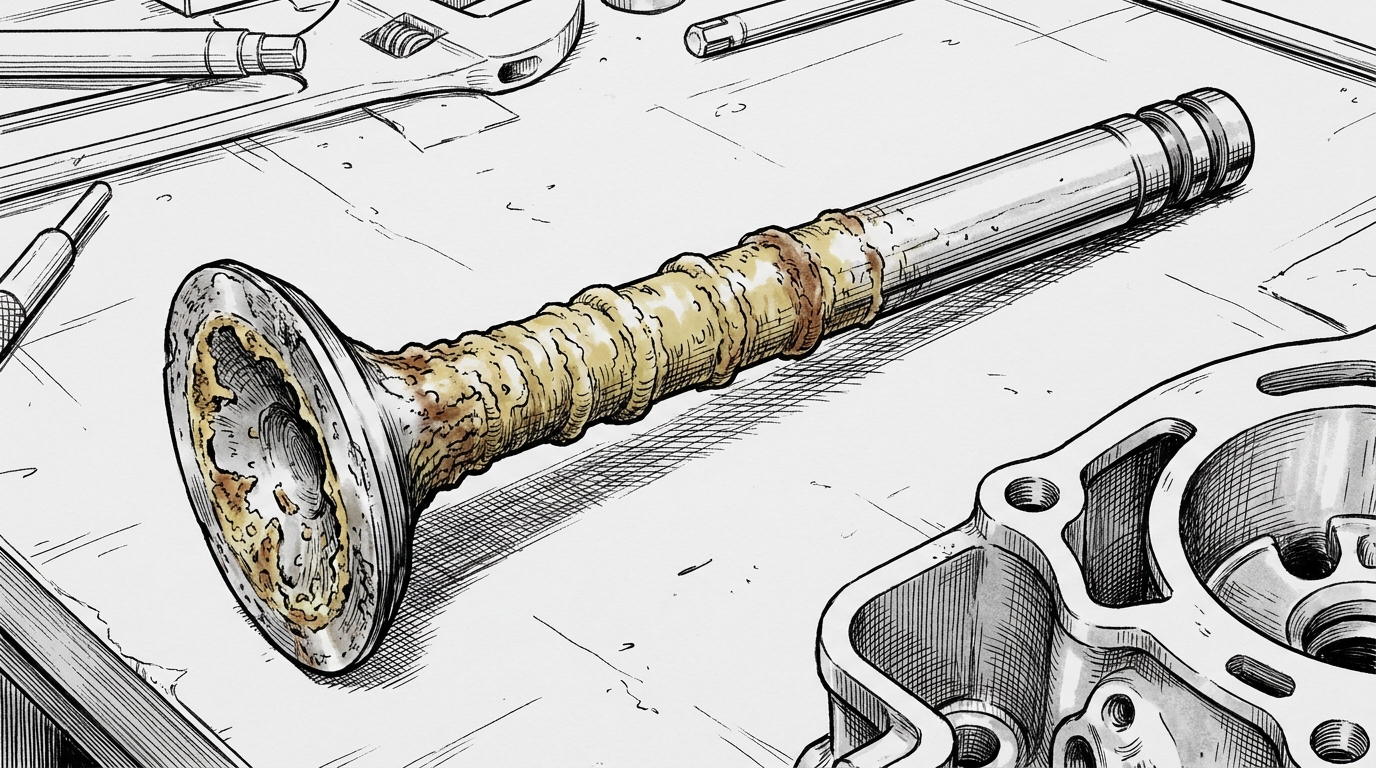 Lead that never left: deposits building on a valve stem